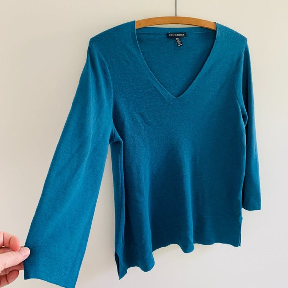 Eileen Fisher Sweaters - EILEEN FISHER Merino Wool V-Neck Sweater